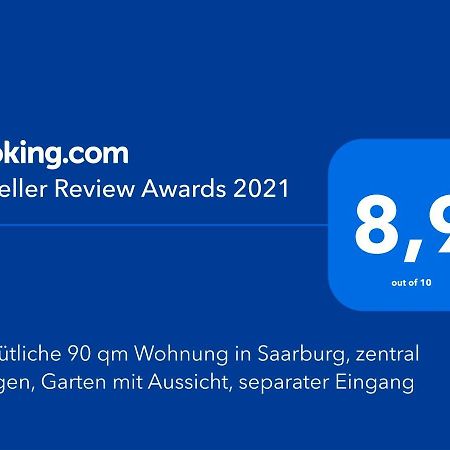 Gemuetliche 90 Qm Wohnung In Saarburg, Zentral Gelegen, Garten Mit Aussicht, Separater Eingang Zewnętrze zdjęcie
