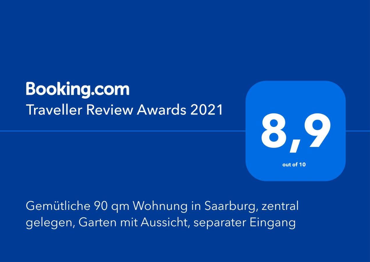 Gemuetliche 90 Qm Wohnung In Saarburg, Zentral Gelegen, Garten Mit Aussicht, Separater Eingang Zewnętrze zdjęcie